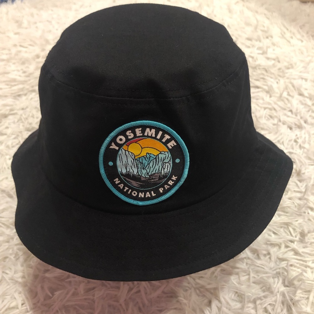 Yosemite National Park Patch Bucket Hat OSFM Black